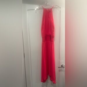 Elegant Hot Pink Maxi Dress.  Great for a cocktail party or for a vacation